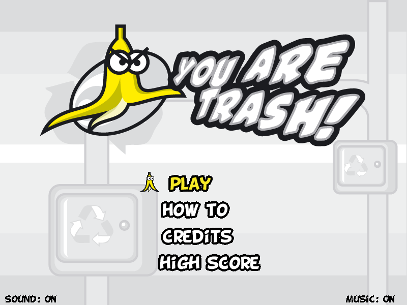You Are Trash Menu